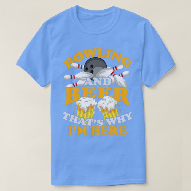 T-shirt Bowling Beer Alcools Skitttts Strike Bowling T (Design devant)