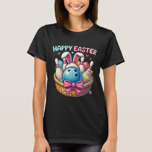 T-shirt Bowling Boule Et Quilles Lapin Oreilles Oeuf Chass