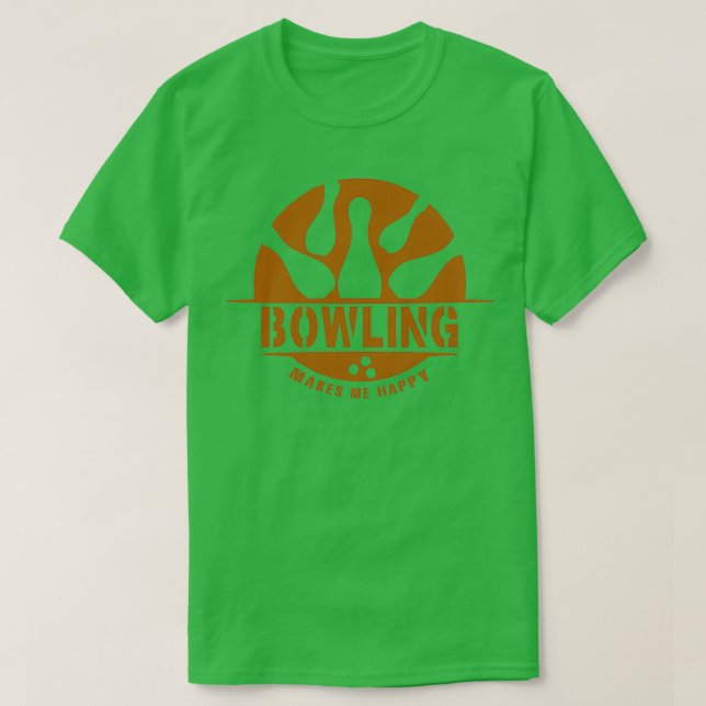 T-shirt Bowling Bowling Bowling Bowling Bowling T (Design devant)