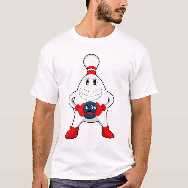 T-shirt Bowling Bowling pin Bowling Bowling (Devant)