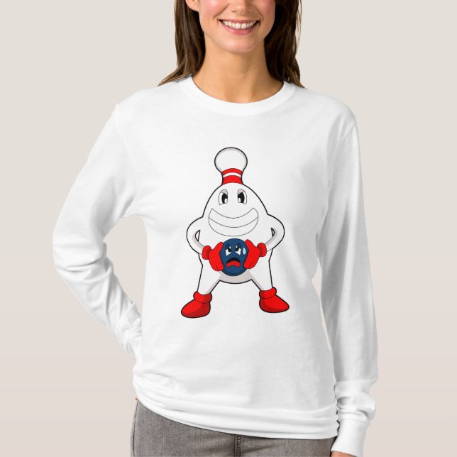 T-shirt Bowling Bowling pin Bowling Bowling (Devant)