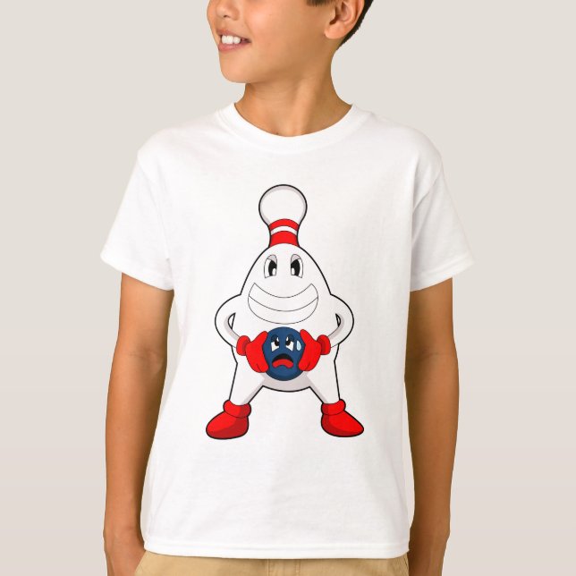 T-shirt Bowling Bowling pin Bowling Bowling (Devant)