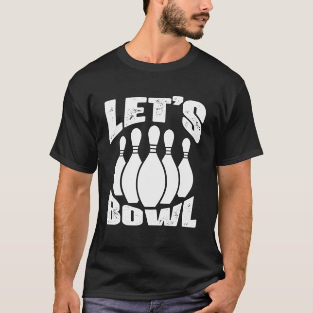 T-shirt Bowling Drôle Bowl Pour Hommes Femmes Enfants Pull (Devant)