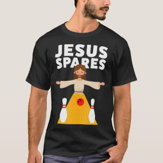 T-shirt Bowling drôle Jesus Spares T