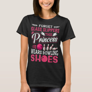 T-shirt Bowling Drôle Pour Femmes Filles Enfants Maman Fem