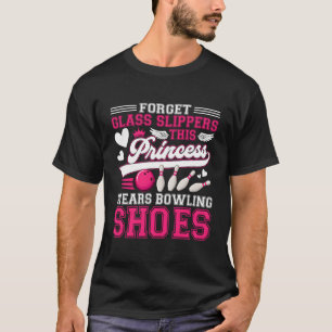 T-shirt Bowling Drôle Pour Femmes Filles Enfants Maman Fem