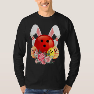 T-shirt Bowling Easter Bunny Egg 2022 Fleurs de lapin Pasc
