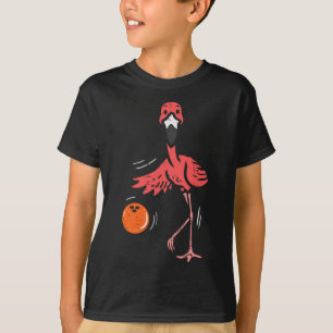 T-shirt Bowling Flamant rose Bowling Joueur Garçons Filles