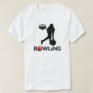 T-Shirt Bowling Frau