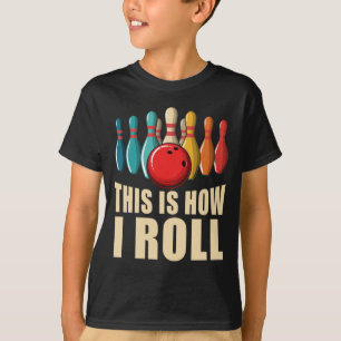 T-shirt Bowling Fun Strike Lover Retro