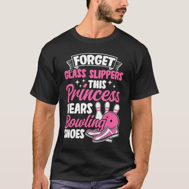 T-shirt Bowling Girl Princess Pin Bowler Strike Team Bowli (Devant)