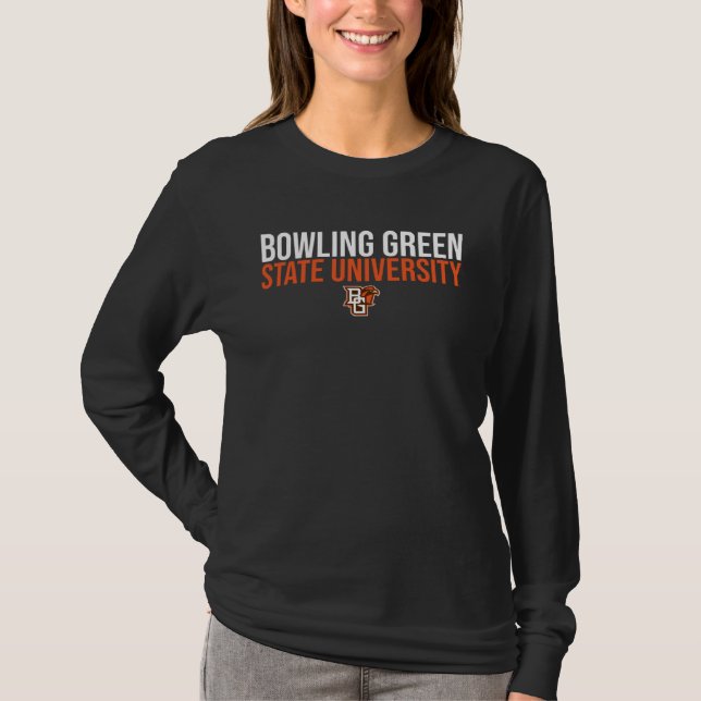 T-shirt Bowling Green BGSU Falcons Stacked (Devant)