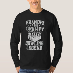 T-shirt Bowling Hommes Grand-père     Quilleur Bowling