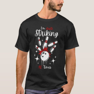 T-shirt Bowling Je suis assez frappant à Times Key2 Cool B
