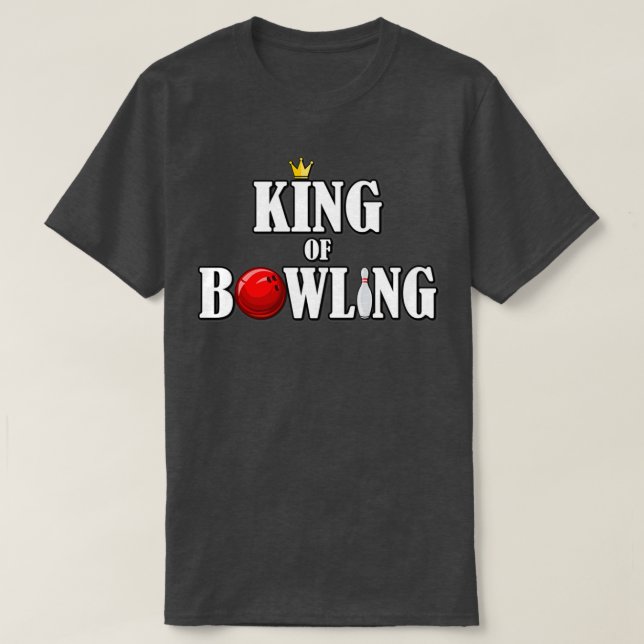 T-shirt Bowling King Bowling Bowling Bowling Bowling T (Design devant)