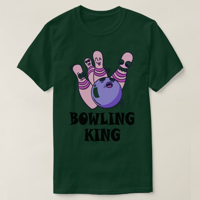T-shirt Bowling King Childrens fête d'anniversaire (Design devant)