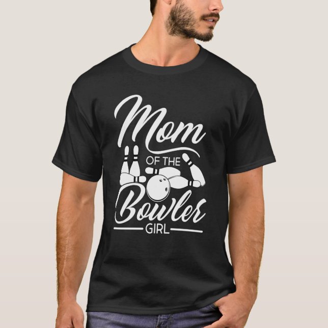 T-shirt Bowling Mom Pin Bowler Strike Bowling Team Bowling (Devant)