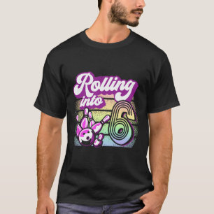 T-shirt Bowling Party Rolling En 6 Bowling Anniversaire