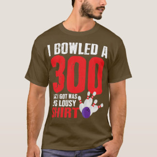 T-shirt Bowling Player Team 300 Perfect Game Strike