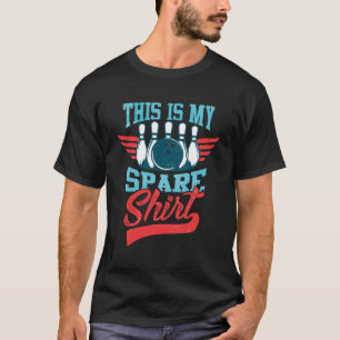 T-shirt Bowling Pour Hommes Femmes Garçons & Filles Spare 