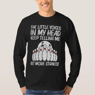 T-shirt Bowling Pour Hommes Joueuse De Bowling