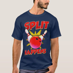 T-shirt Bowling Split Happer Bowler Team League Tournamen