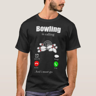 T-shirt Bowling Strike Skittts Pin Bowling Hall Spare 5
