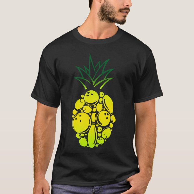 T-shirt Bowling Team Bowling Ananas (Devant)