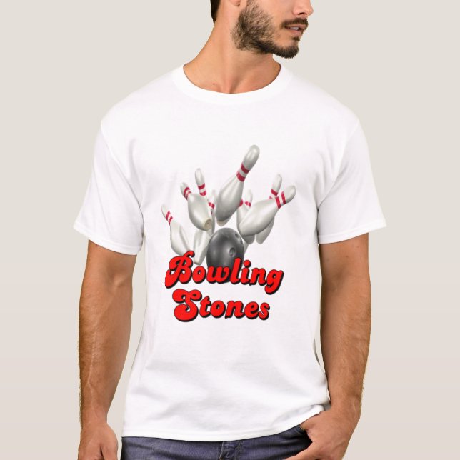 T-shirt Bowling Team Bowling Stones (Devant)