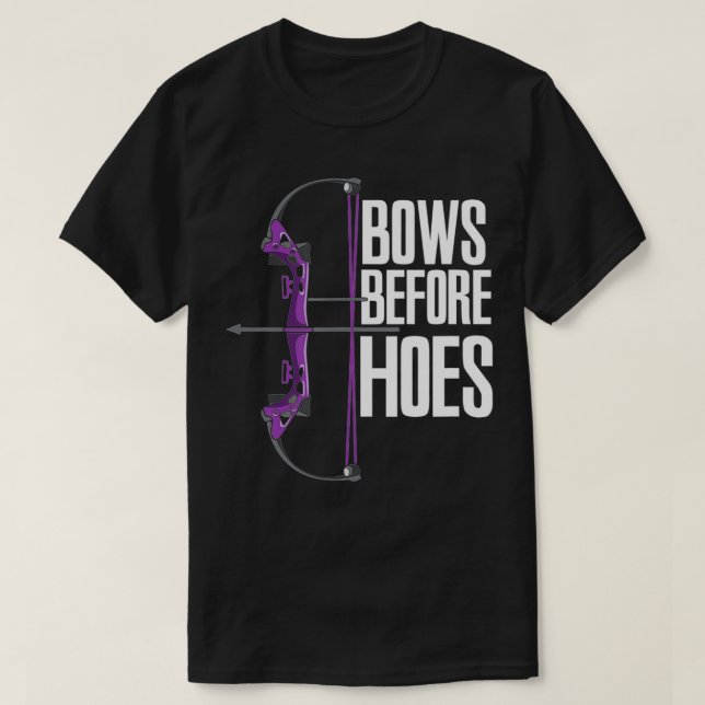 T-shirt Bows Before Hoes  (Design devant)
