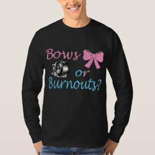 T-shirt Bows ou Burnouts Genre Reveal Party Idée pour mama