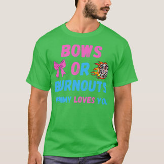 T-shirt Bows Ou Burnouts Maman Vous Aime Genre Révéler Béb