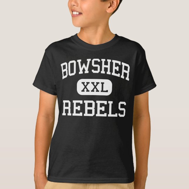 T-shirt Bowsher - rebelles - lycée - Toledo Ohio (Devant)