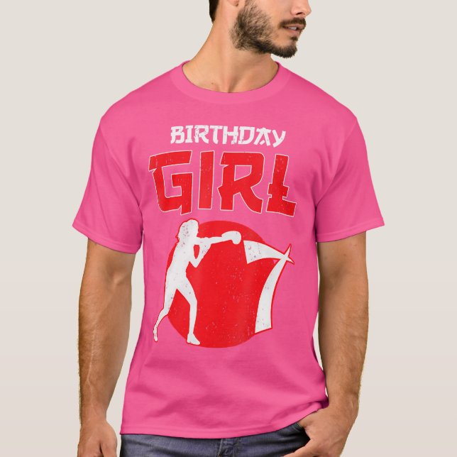 T-shirt Boxe 7 ans Anniversaire Mixed martial art Arts mar (Devant)