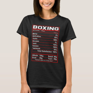 T-shirt Boxe amusante Boxer de la valeur nutritive