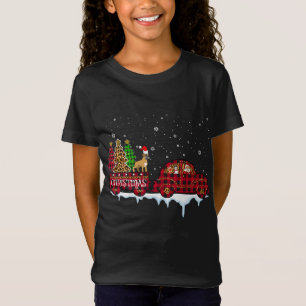 T-Shirt Boxe Chien Noël Rouge Plaid Leopard Camion Père No