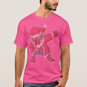 T-shirt Boxe Dabbing Afro-Américain Santa Claus Boxer