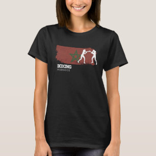T-shirt Boxe de femmes Maroc Combat Sports Batteur Boxe
