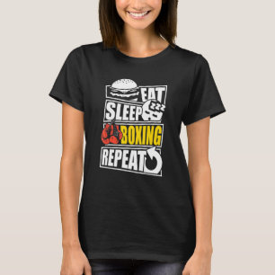T-shirt Boxe de sommeil de manger Joueur ou entraîneur de 