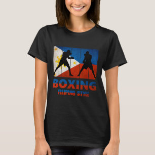 T-shirt Boxe de style Vintage philippin Great Filipino Box
