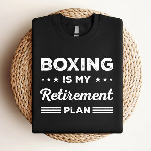 T-shirt Boxe Est Mon Régime De Retraite Amusant Amateur De
