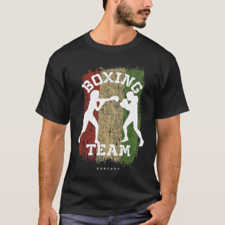 T-shirt Boxe Féminine Hongrie Sports de Combat Boxeur Boxe