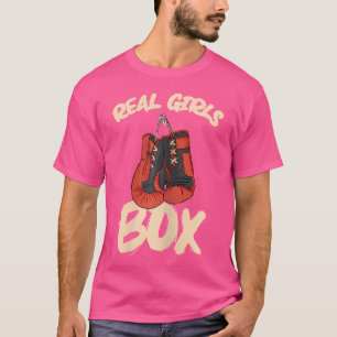 T-shirt Boxe Filles réelles Boxer Gants Boxer Kickboxing M
