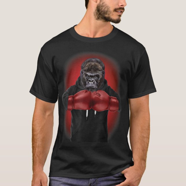 T-shirt Boxe Gorilla Martial Arts Fighter Guerrier Boxer (Devant)