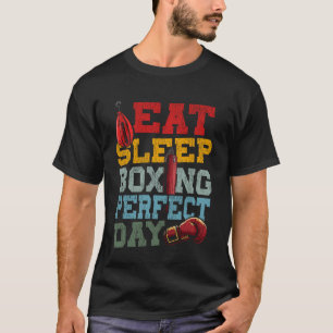 T-shirt Boxe Manger Sommeil Boxe Parfaite Journée