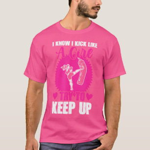 T-shirt Boxe Martial Arts Kick Girl Kickboxing Kickboxer