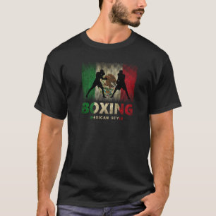 T-shirt Boxe Mexicaine De Style Vintage Pour Hommes Et Fem