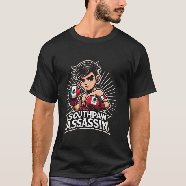 T-shirt Boxe mexicaine Southpaw Assassin Boys Mexique (Devant)