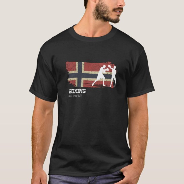 T-shirt Boxe Norvège Combat Sports Boxe 1 (Devant)