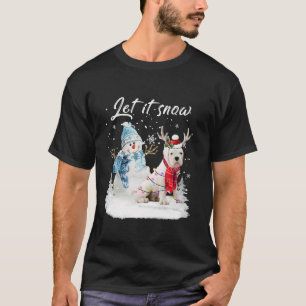 T-shirt Boxe Père Noël Chien Noël Snowman Xmas Pyjama